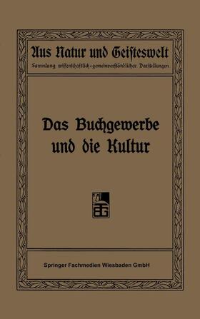 Focke / Hermelink / Kautzsch | Focke, R: Buchgewerbe und die Kultur | Buch | 978-3-663-15615-4 | sack.de