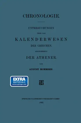 Mommsen | Chronologie | Buch | 978-3-663-15624-6 | www.sack.de