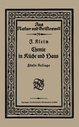 Klein |  Chemie in Küche und Haus | Buch |  Sack Fachmedien