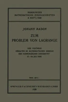 Radon |  Zum Problem von Lagrange | eBook | Sack Fachmedien