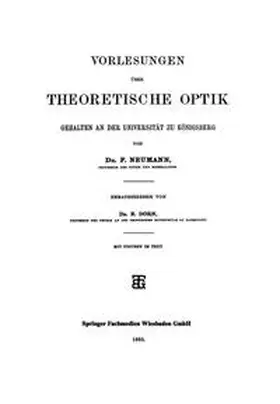 Neumann |  Vorlesungen über Theoretische Optik | eBook | Sack Fachmedien