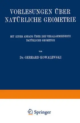Cesàro |  Vorlesungen über Natürliche Geometrie | eBook | Sack Fachmedien