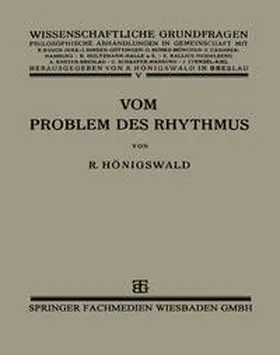 Hönigswald |  Vom Problem des Rhythmus | eBook | Sack Fachmedien