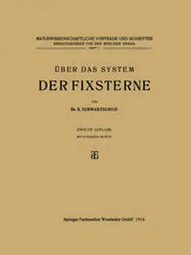 Schwarzschild |  Über das System der Fixsterne | eBook | Sack Fachmedien