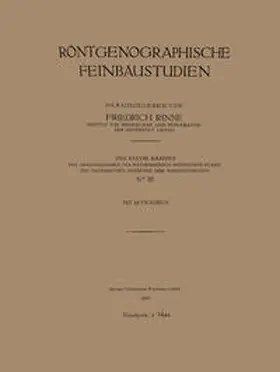 Rinne |  Röntgenographische Feinbaustudien | eBook | Sack Fachmedien