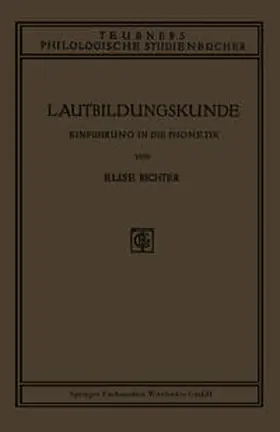 Richter |  Lautbildungskunde | eBook | Sack Fachmedien