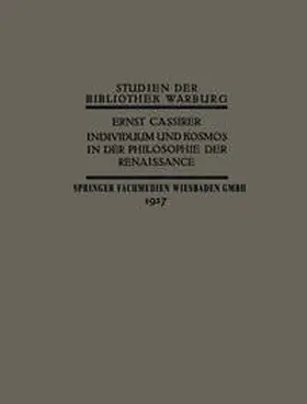 Cassirer | Individuum und Kosmos in der Philosophie der Renaissance | E-Book | www.sack.de