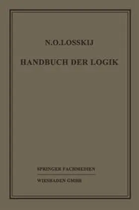 Losskij / Sesemann |  Handbuch der Logik | eBook | Sack Fachmedien
