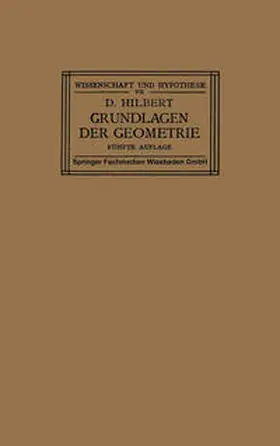 Hilbert |  Grundlagen der Geometrie | eBook | Sack Fachmedien