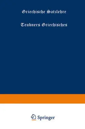 Lotz-Krohmann |  Griechische Satzlehre | eBook | Sack Fachmedien