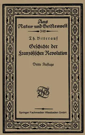 Bitterauf | Geschichte der Französischen Revolution | E-Book | www.sack.de
