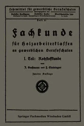Großmann / Steininger | Fachkunde für Holzarbeiterklassen an gewerblichen Berufsschulen | E-Book | www.sack.de