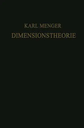 Menger |  Dimensionstheorie | eBook | Sack Fachmedien