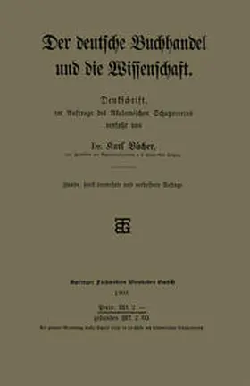 Bücher |  Der deutsche Buchhandel und die Wissenschaft | eBook | Sack Fachmedien