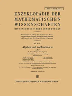 Deuring / Köthe |  Algebra und Zahlentheorie | eBook | Sack Fachmedien