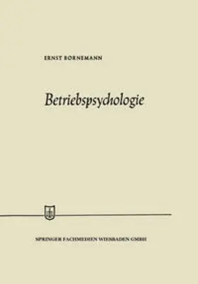 Bornemann | Betriebspsychologie | E-Book | www.sack.de