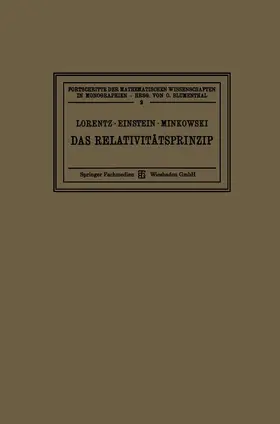 Lorentz / Einstein / Minkowski |  Das Relativitätsprinzip | Buch |  Sack Fachmedien
