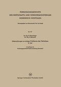 Beisswänger / Schwandt |  Schwandt, S: Untersuchungen an einigen Problemen des Tiefzie | Buch |  Sack Fachmedien