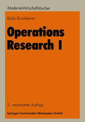 Runzheimer |  Operations Research I | eBook | Sack Fachmedien