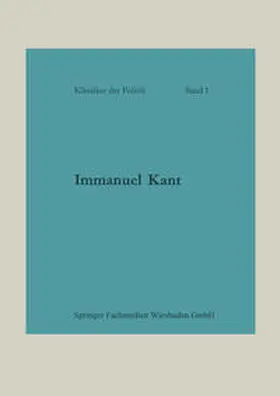 Gablentz |  Immanuel Kant | eBook | Sack Fachmedien