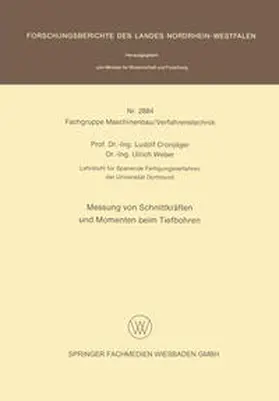 Cronjäger / Weber |  Messung von Schnittkräften und Momenten beim Tiefbohren | eBook | Sack Fachmedien