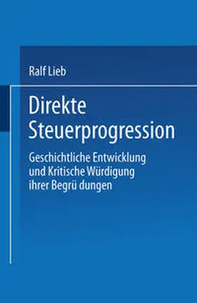 Lieb |  Direkte Steuerprogression | eBook | Sack Fachmedien