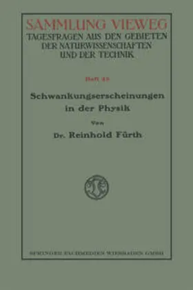 Fürth |  Schwankungserscheinungen in der Physik | eBook | Sack Fachmedien