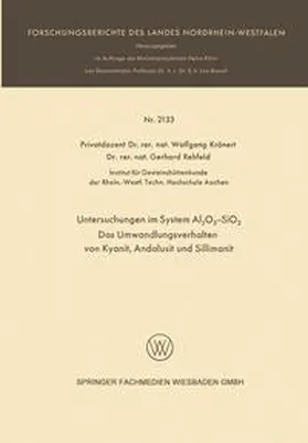 Krönert |  Untersuchungen im System Al2O3-SiO2 | eBook | Sack Fachmedien