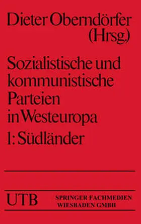 Oberndörfer |  Sozialistische und kommunistische Parteien in Westeuropa | eBook | Sack Fachmedien