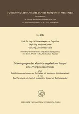 Zur Capellen / Krumm / Socha |  Schwingungen der elastisch angelenkten Koppel eines Viergelenkgetriebes | eBook | Sack Fachmedien