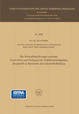 Häcker |  Die Wechselbeziehungen zwischen Konstruktion und Fertigung von Stahlbetonfertigteilen, dargestellt an Elementen des Industriehallenbaus | eBook | Sack Fachmedien