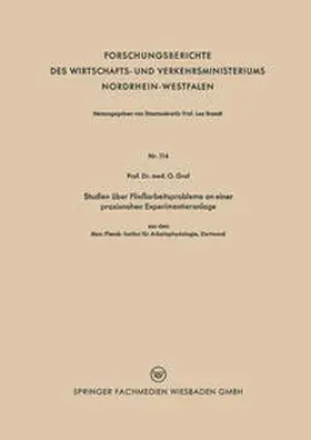 Graf |  Studien über Fließarbeitsprobleme an einer praxisnahen Experimentieranlage | eBook | Sack Fachmedien
