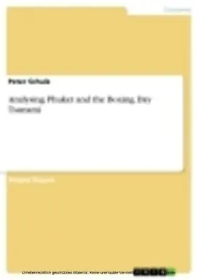 Schulz |  Analysing Phuket and the Boxing Day Tsunami | eBook | Sack Fachmedien