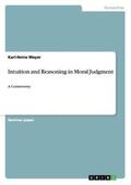 Mayer |  Intuition and Reasoning in Moral Judgment | Buch |  Sack Fachmedien