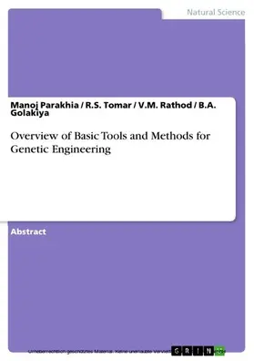 Parakhia / Tomar / Rathod |  Overview of Basic Tools and Methods for Genetic Engineering | eBook | Sack Fachmedien