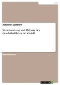 Lambert |  Verantwortung und Haftung des Geschäftsführers der GmbH | Buch |  Sack Fachmedien