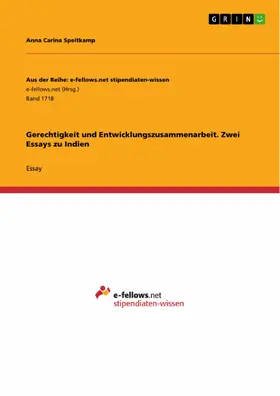 Speitkamp |  Gerechtigkeit und Entwicklungszusammenarbeit. Zwei Essays zu Indien | eBook | Sack Fachmedien