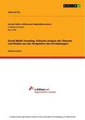 Di Dio |  Social Media Investing. Kritische Analyse der Chancen und Risiken aus der Perspektive des Privatanlegers | eBook | Sack Fachmedien