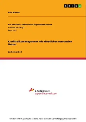 Schmitt |  Kreditrisikomanagement mit künstlichen neuronalen Netzen | eBook | Sack Fachmedien