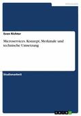 Richter |  Microservices. Konzept, Merkmale und technische Umsetzung | eBook | Sack Fachmedien