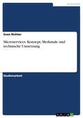 Richter |  Microservices. Konzept, Merkmale und technische Umsetzung | Buch |  Sack Fachmedien