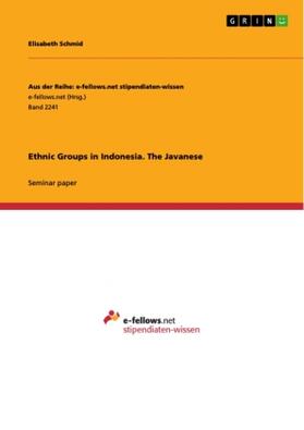 Schmid |  Ethnic Groups in Indonesia. The Javanese | Buch |  Sack Fachmedien