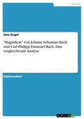 Engel |  "Magnificat" von Johann Sebastian Bach und Carl Philipp Emanuel Bach. Eine vergleichende Analyse | Buch |  Sack Fachmedien