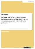 Hansen |  Prozesse und die Bedeutung für das Prozessmanagement. Was sind Prozesse, wem nutzen sie und wie werden sie genutzt ? | Buch |  Sack Fachmedien