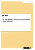 Hetzel |  The role of capital requirements in ensuring capital adequacy | Buch |  Sack Fachmedien