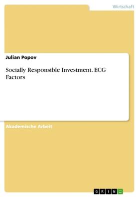 Popov | Socially Responsible Investment. ECG Factors | Buch | 978-3-668-64132-7 | www.sack.de