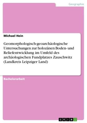 Hein |  Geomorphologisch-geoarchäologische Untersuchungen zur holozänen Boden- und Reliefentwicklung im Umfeld des archäologischen Fundplatzes Zauschwitz (Landkreis Leipziger Land) | Buch |  Sack Fachmedien