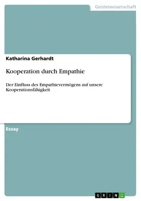 Gerhardt |  Kooperation durch Empathie | eBook | Sack Fachmedien