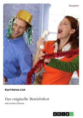 List |  Das originelle Betriebsfest | Buch |  Sack Fachmedien