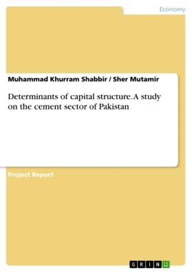 Mutamir / Shabbir | Determinants of capital structure. A study on the cement sector of Pakistan | Buch | 978-3-668-78189-4 | sack.de